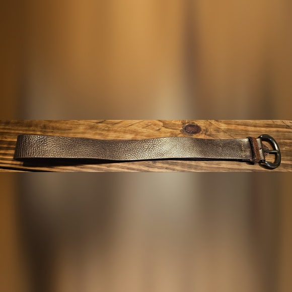 J. Crew Womens Bronze Leather Belt - Picture 6 of 7